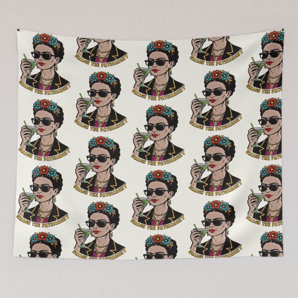 Item preview, Frida Kahlo Sunglasses Martini Smash The Patriarchy designed and sold by TeeARTHY.