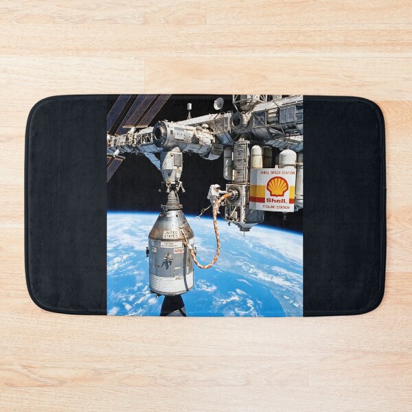 Item preview, NASA spacecraft stopping at Shell station for fuel designed and sold by WiseBow.