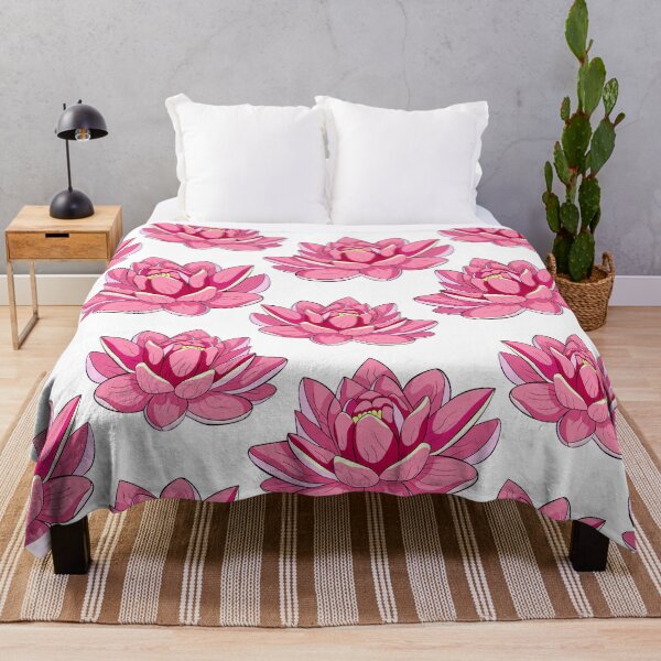 Item preview, Sacred Pink Lotus Blossom Yoga Decor designed and sold by OrPolly.