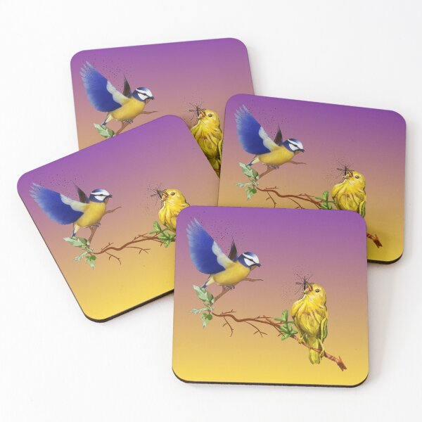Item preview, baby birds fighting for food on branch designed and sold by XertHardcore.