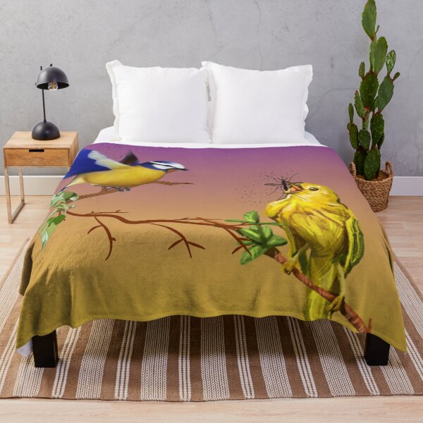 Item preview, baby birds fighting for food on branch designed and sold by XertHardcore.