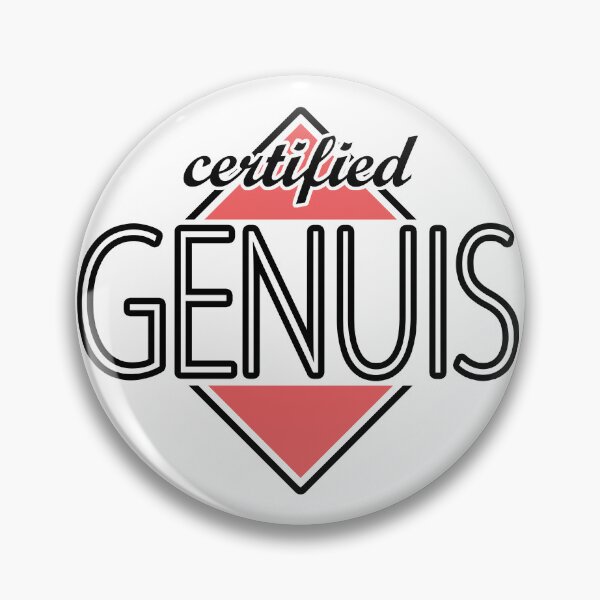 Item preview, Certified Genuis (red) designed and sold by ItBearlyFits.