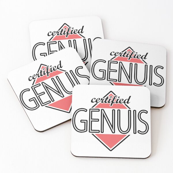 Item preview, Certified Genuis (red) designed and sold by ItBearlyFits.