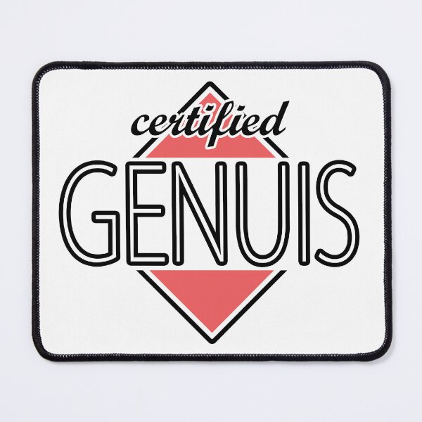 Item preview, Certified Genuis (red) designed and sold by ItBearlyFits.