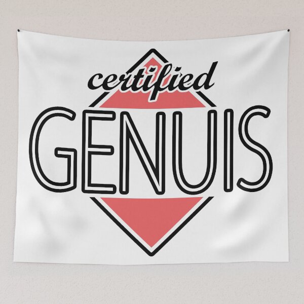 Item preview, Certified Genuis (red) designed and sold by ItBearlyFits.