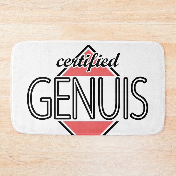 Item preview, Certified Genuis (red) designed and sold by ItBearlyFits.