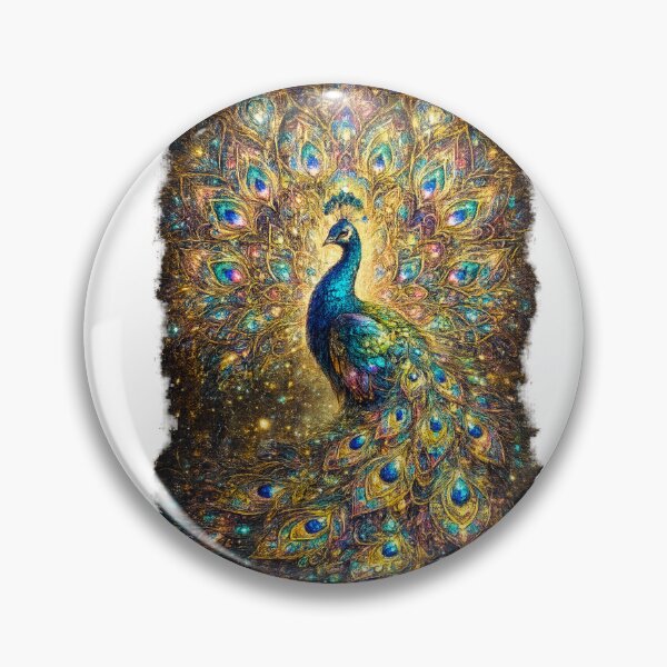 Item preview, Peacock with kaleidoscopic feathers designed and sold by PeterPunkt.