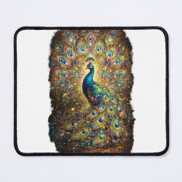 Item preview, Peacock with kaleidoscopic feathers designed and sold by PeterPunkt.