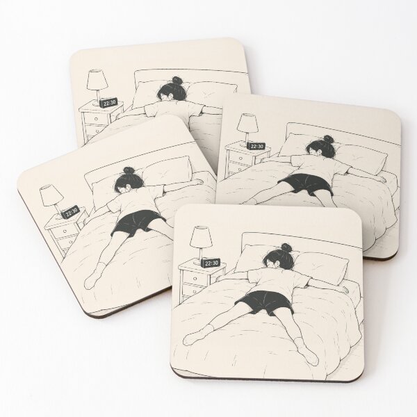 Item preview, Bed Is Heaven (Women) – Minimalist Relaxation Illustration designed and sold by LAZYI.