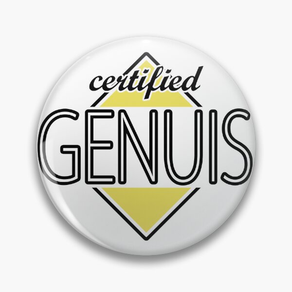 Item preview, Certified Genuis (yellow) designed and sold by ItBearlyFits.