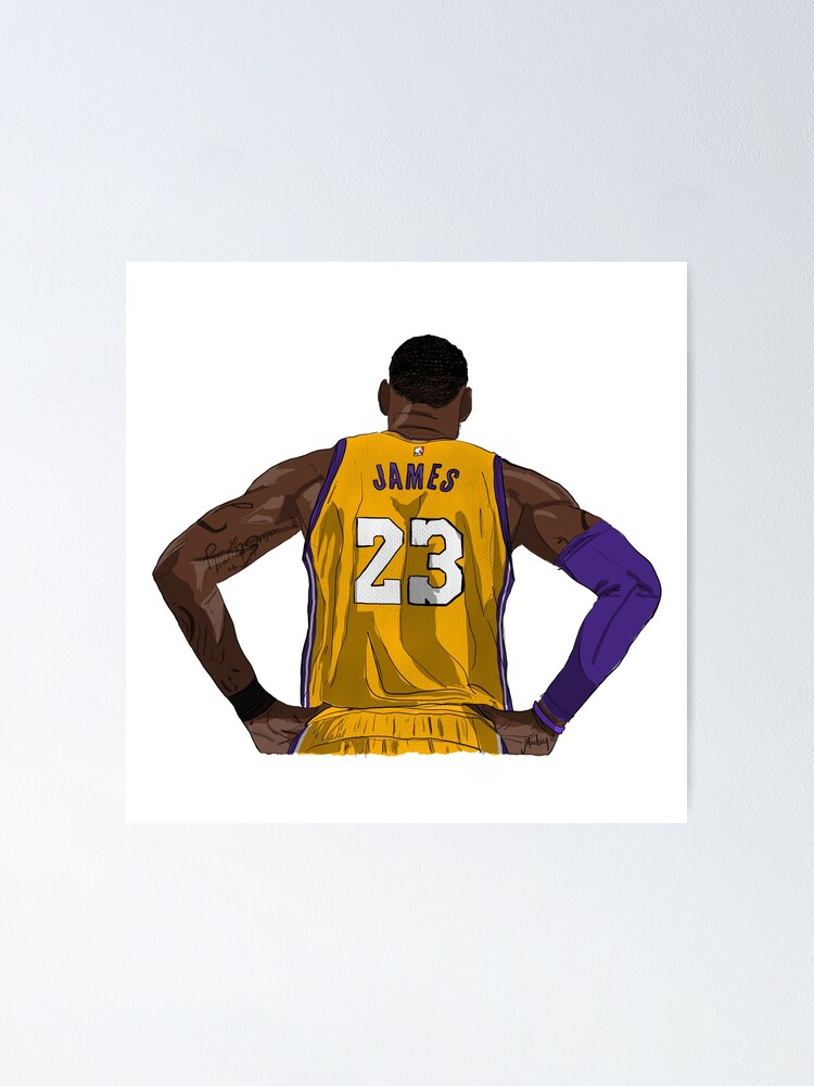 LeBron James Jersey Poster for Sale by designsheaven