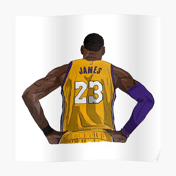 LeBron James Jersey Poster for Sale by designsheaven