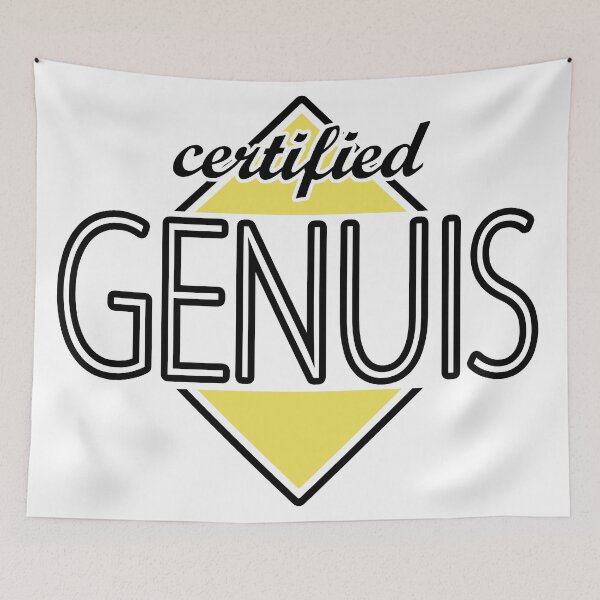Item preview, Certified Genuis (yellow) designed and sold by ItBearlyFits.