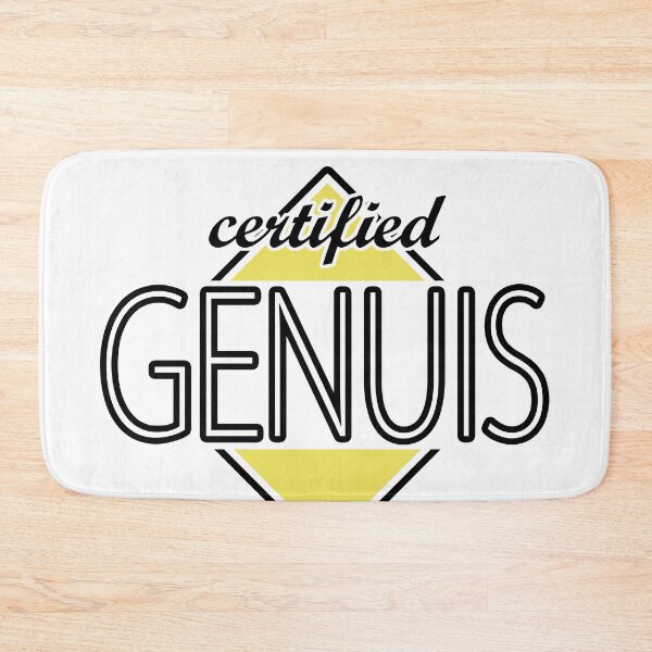 Item preview, Certified Genuis (yellow) designed and sold by ItBearlyFits.