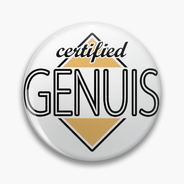 Item preview, Certified Genuis (orange) designed and sold by ItBearlyFits.