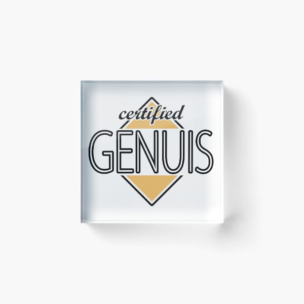 Item preview, Certified Genuis (orange) designed and sold by ItBearlyFits.