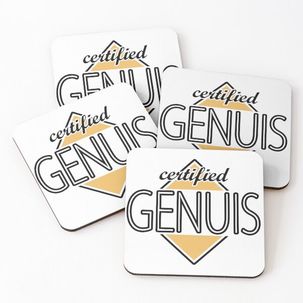 Item preview, Certified Genuis (orange) designed and sold by ItBearlyFits.
