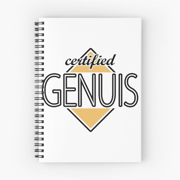 Item preview, Certified Genuis (orange) designed and sold by ItBearlyFits.