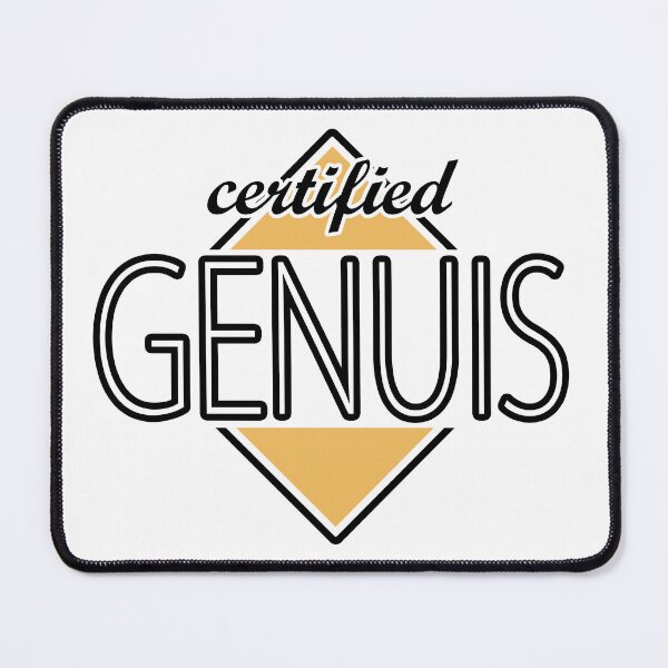 Item preview, Certified Genuis (orange) designed and sold by ItBearlyFits.