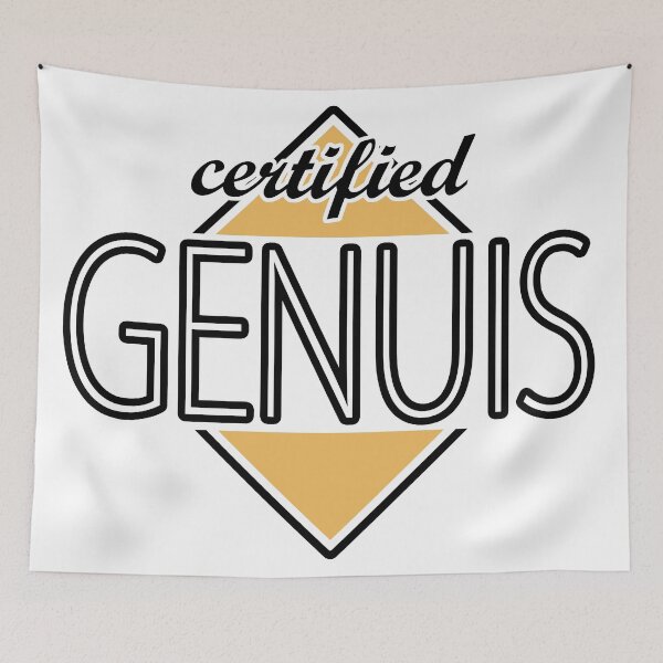 Item preview, Certified Genuis (orange) designed and sold by ItBearlyFits.
