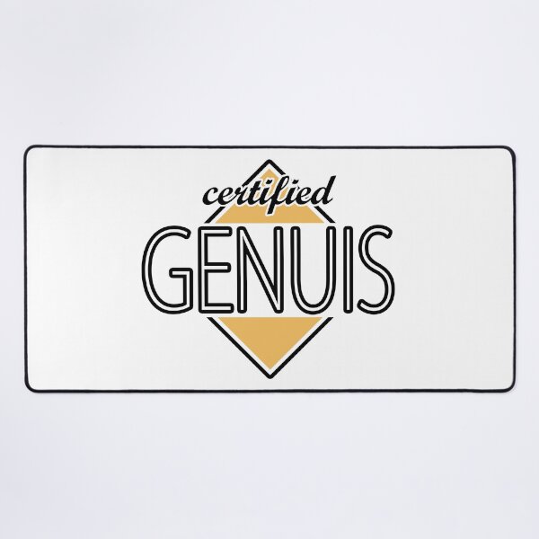 Item preview, Certified Genuis (orange) designed and sold by ItBearlyFits.