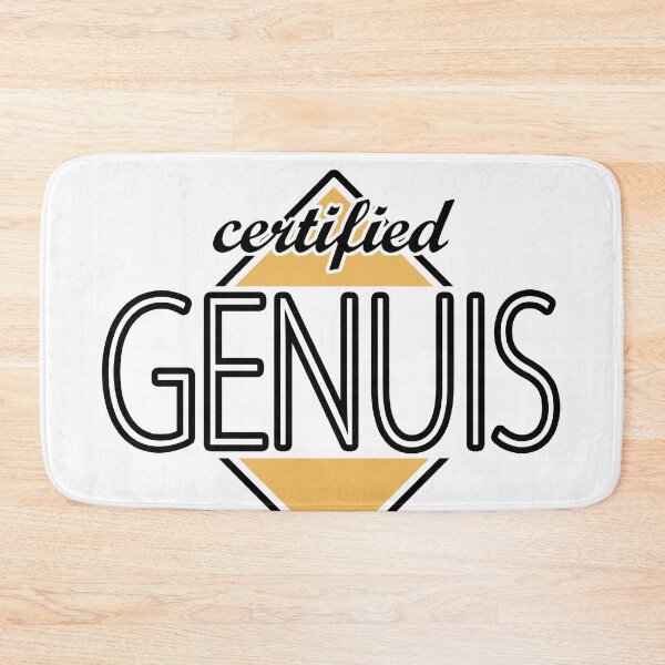 Item preview, Certified Genuis (orange) designed and sold by ItBearlyFits.
