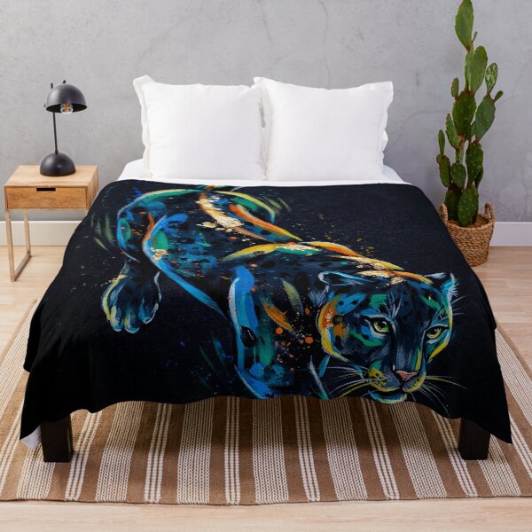 Item preview, Vibrant Colorful Panther Paint Splatter Art designed and sold by Outlet Raloel.