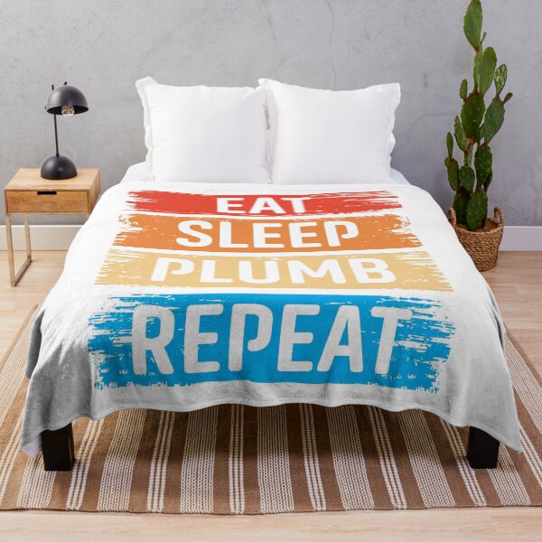 Item preview, Eat Sleep Plumb Repeat designed and sold by MTDesignLab.
