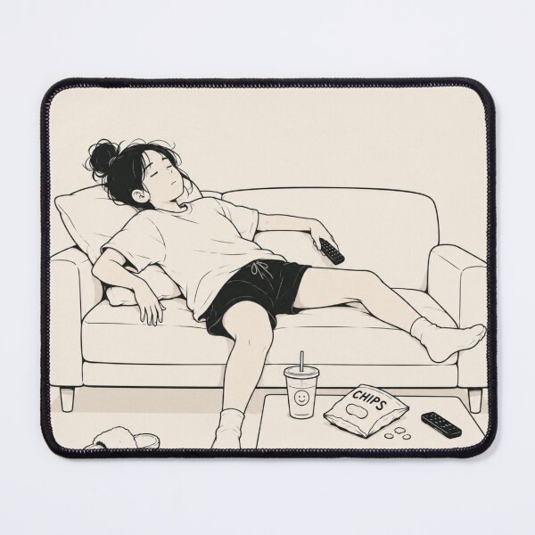 Item preview, Couch Mode (Women) – Minimalist Relaxation Illustration designed and sold by LAZYI.