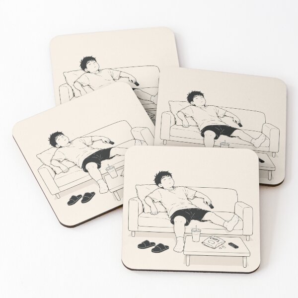 Item preview, Couch Mode (Men) – Minimalist Relaxation Illustration designed and sold by LAZYI.