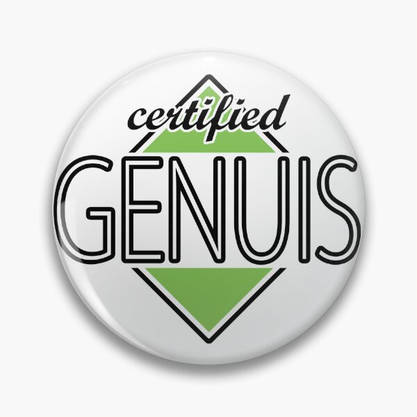Item preview, Certified Genuis (green) designed and sold by ItBearlyFits.