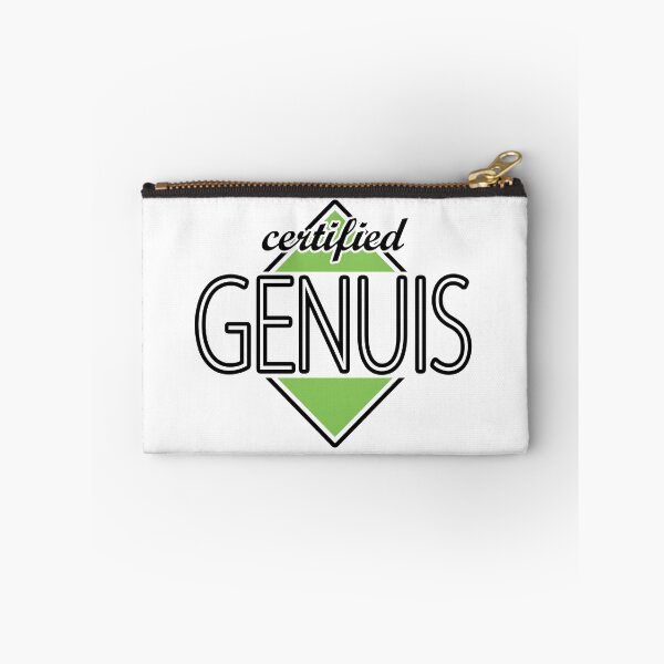 Item preview, Certified Genuis (green) designed and sold by ItBearlyFits.