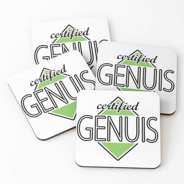 Item preview, Certified Genuis (green) designed and sold by ItBearlyFits.