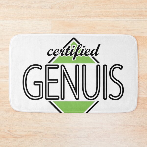 Item preview, Certified Genuis (green) designed and sold by ItBearlyFits.