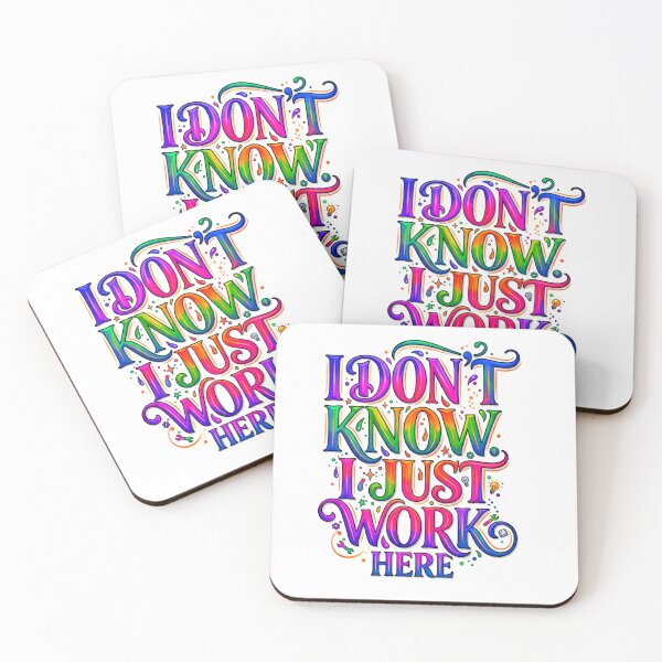 Item preview, I Don't Know I Just Work Here designed and sold by ExploreAura Studio.