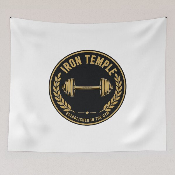 Item preview, Iron Temple badge (crest/varsity badge style) designed and sold by FBA.