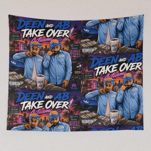 Item preview, DEEN THE GREAT | ADRIAN BRONER Miami Vacation Illustration designed and sold by StreetCapsule.