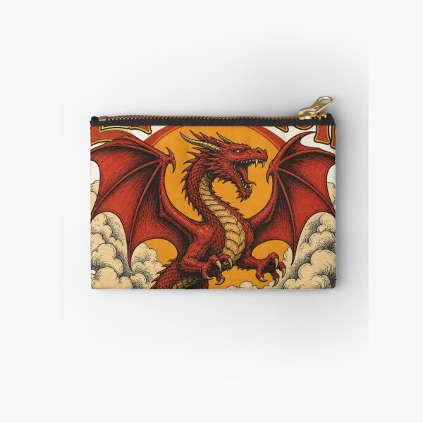 Item preview, Led Dragon - Retro 70s Rock Fantasy Emblem designed and sold by Dice_Goblin_Studio.