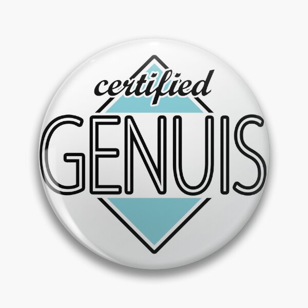 Item preview, Certified Genuis (blue) designed and sold by ItBearlyFits.