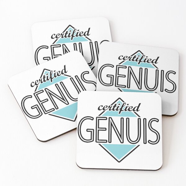 Item preview, Certified Genuis (blue) designed and sold by ItBearlyFits.