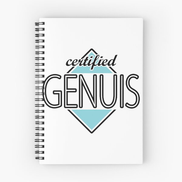 Item preview, Certified Genuis (blue) designed and sold by ItBearlyFits.