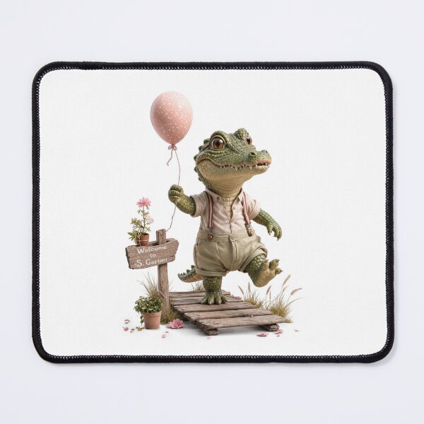 Item preview, Little Crocodile with Balloon designed and sold by Helenaphotoart.