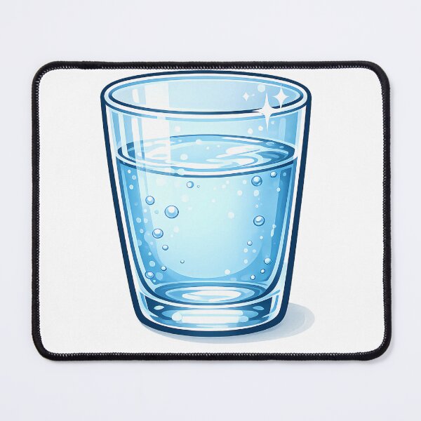 Item preview, Cute cartoon drawing of a water cup "Kawaii"-style drink design designed and sold by HoMya.
