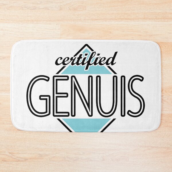 Item preview, Certified Genuis (blue) designed and sold by ItBearlyFits.