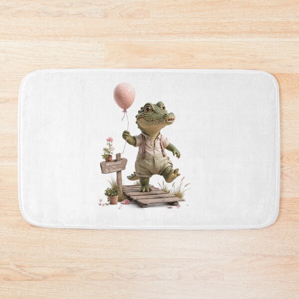 Item preview, Little Crocodile with Balloon designed and sold by Helenaphotoart.