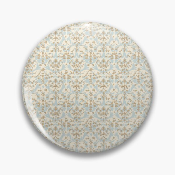 Item preview, Vintage Yellow and Blue Damask Pattern  designed and sold by LouieVanille.