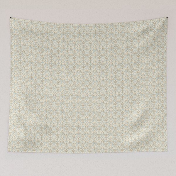 Item preview, Vintage Yellow and Blue Damask Pattern  designed and sold by LouieVanille.