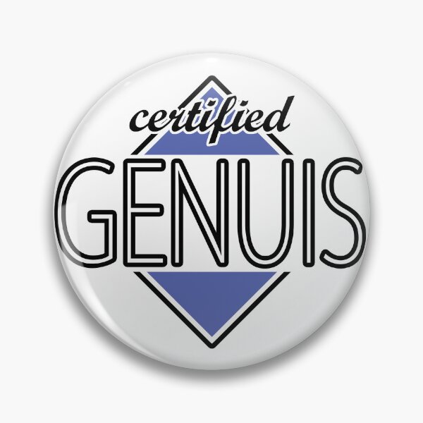 Item preview, Certified Genuis (indigo) designed and sold by ItBearlyFits.