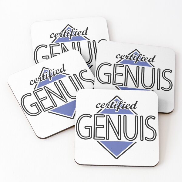 Item preview, Certified Genuis (indigo) designed and sold by ItBearlyFits.