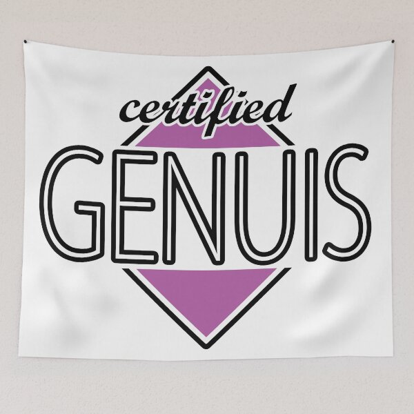 Item preview, Certified Genuis (violet) designed and sold by ItBearlyFits.